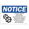 Signmission OSHA Notice Sign, 5" Height, 7" Width, Hazardous Interior High Voltage Sign With Symbol, Landscape OS-NS-D-57-L-13318 - alternate 1